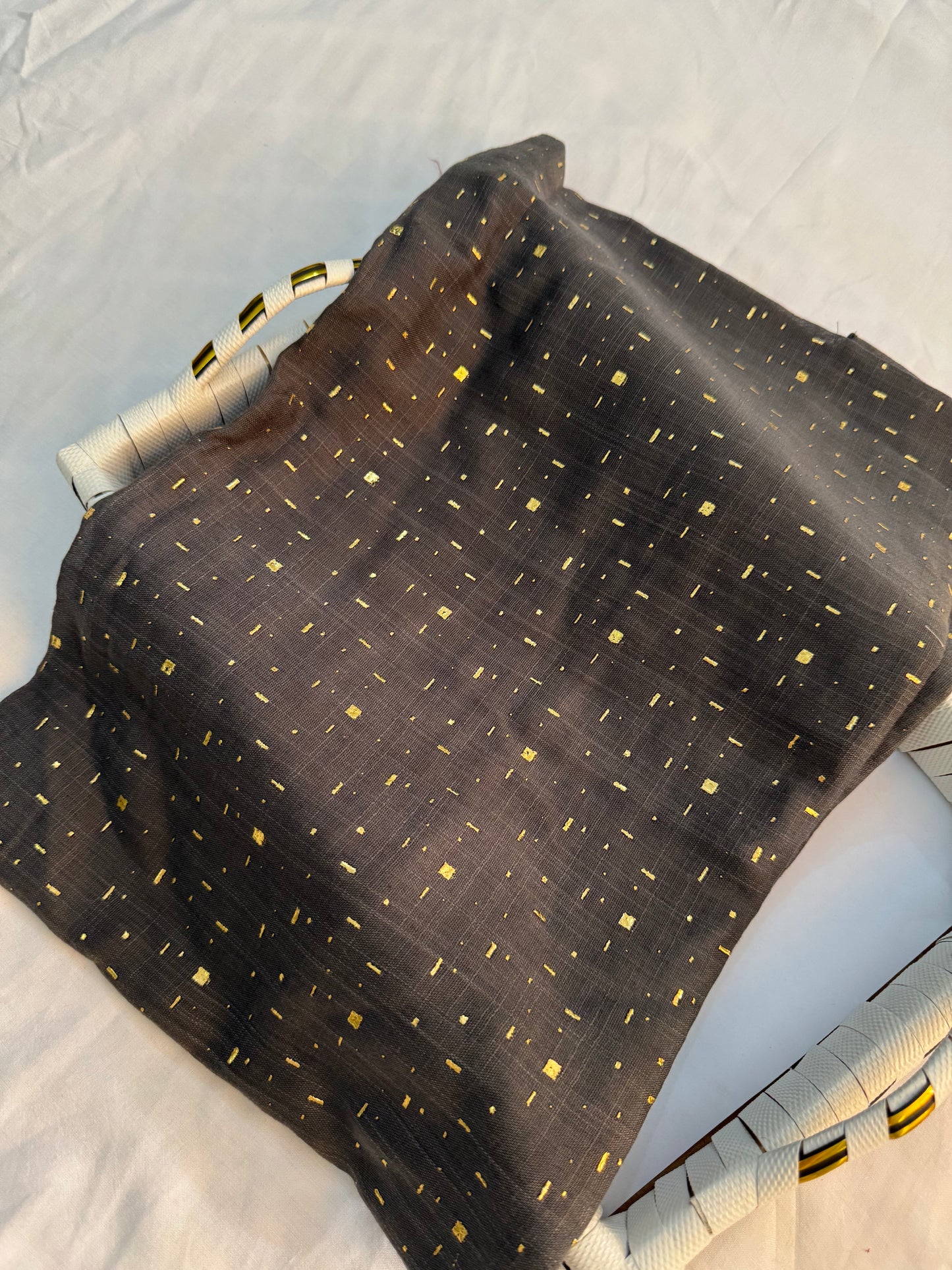 Foil Pattern Festive Lawn-Dark Grey