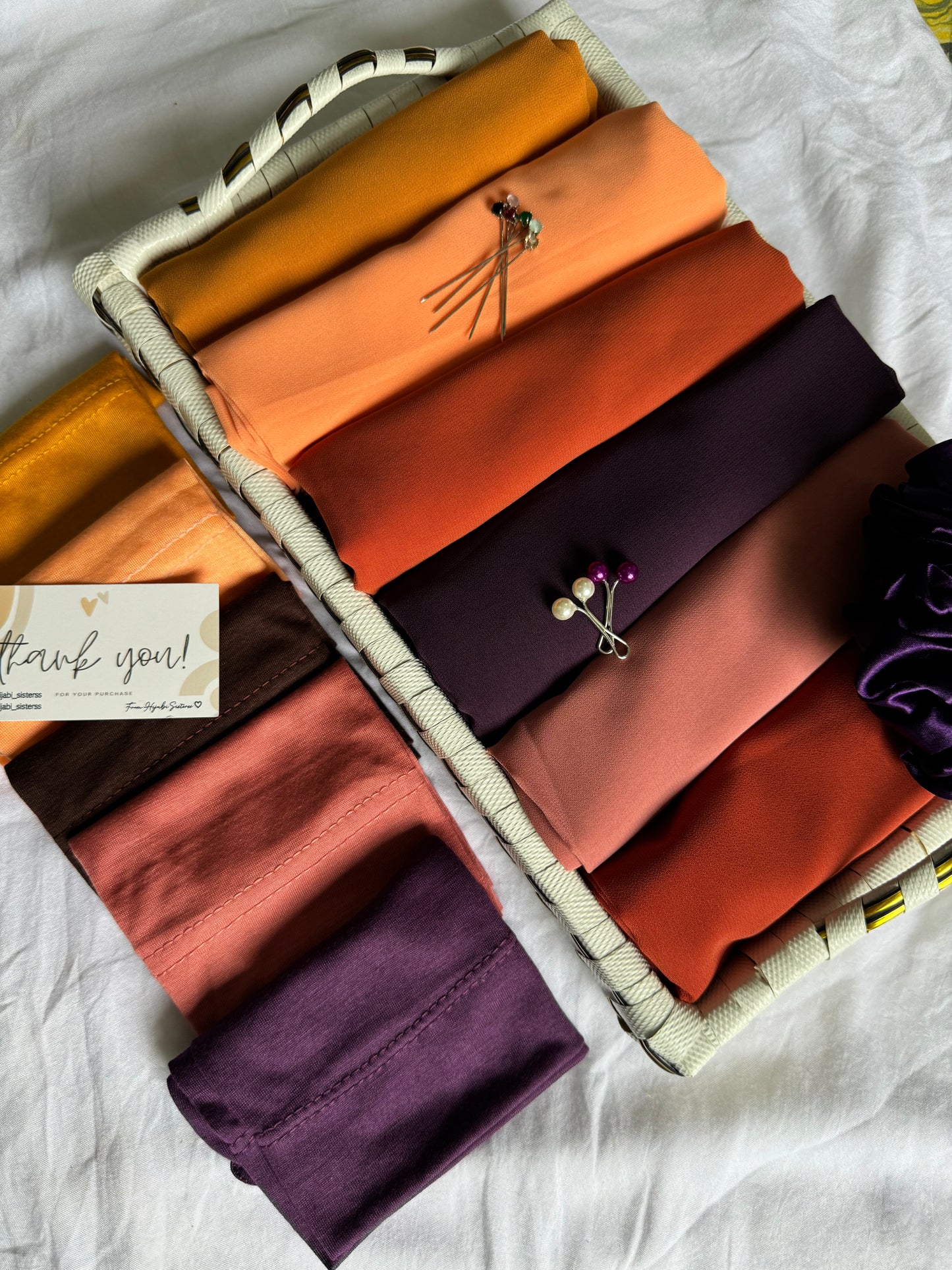 Bundle of 3 Georgette Hijabs